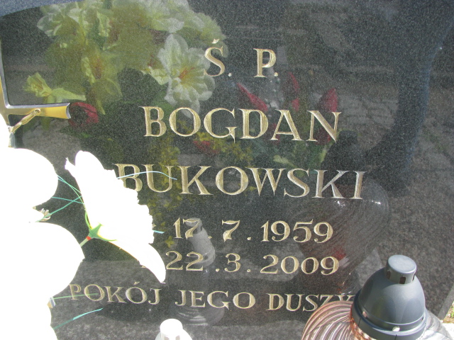 Bogdan Bukowski 1959 Pieniężno - Grobonet - Wyszukiwarka osób pochowanych