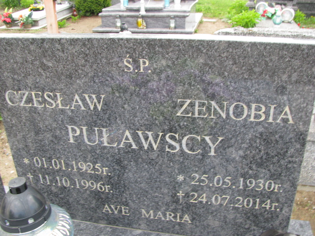 Zenobia Puławska 1930 Pieniężno - Grobonet - Wyszukiwarka osób pochowanych